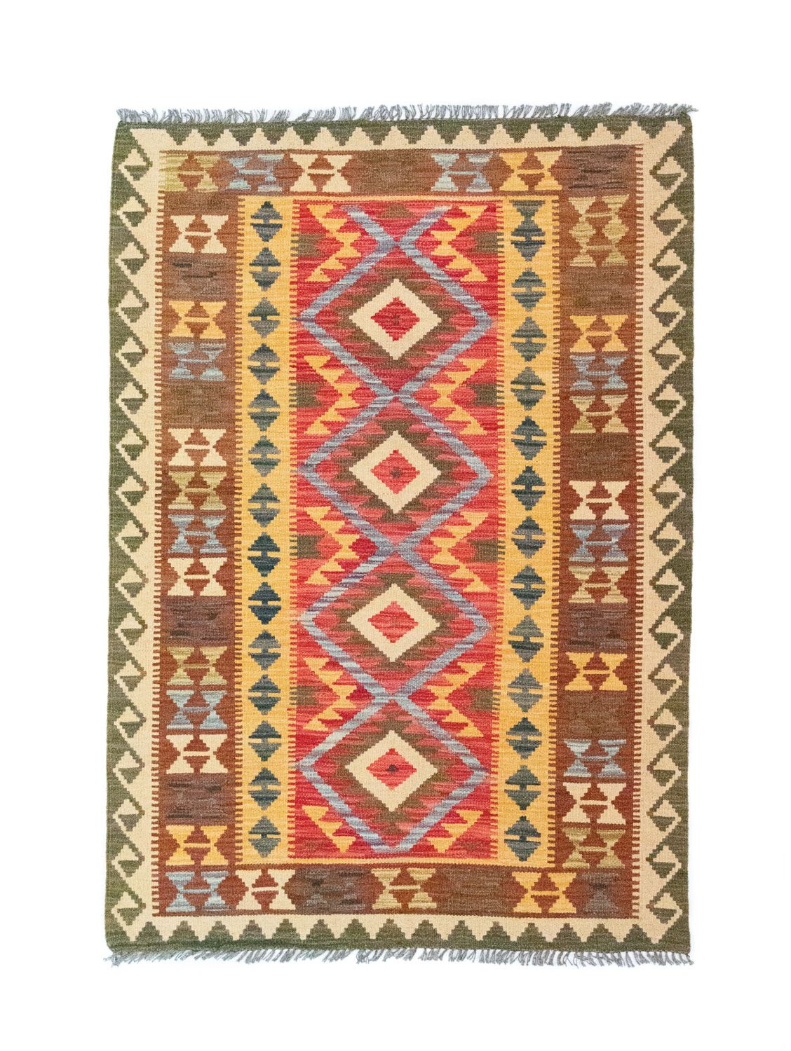 Kelim Rug - Oriental - 154 x 107 cm - green