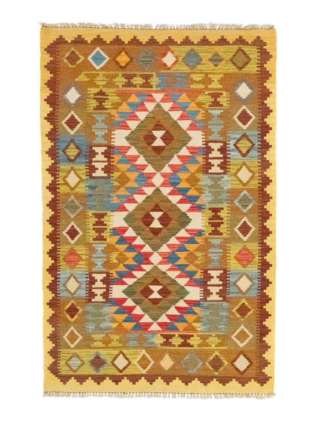 Kelim Rug - Oriental - 159 x 101 cm - beige