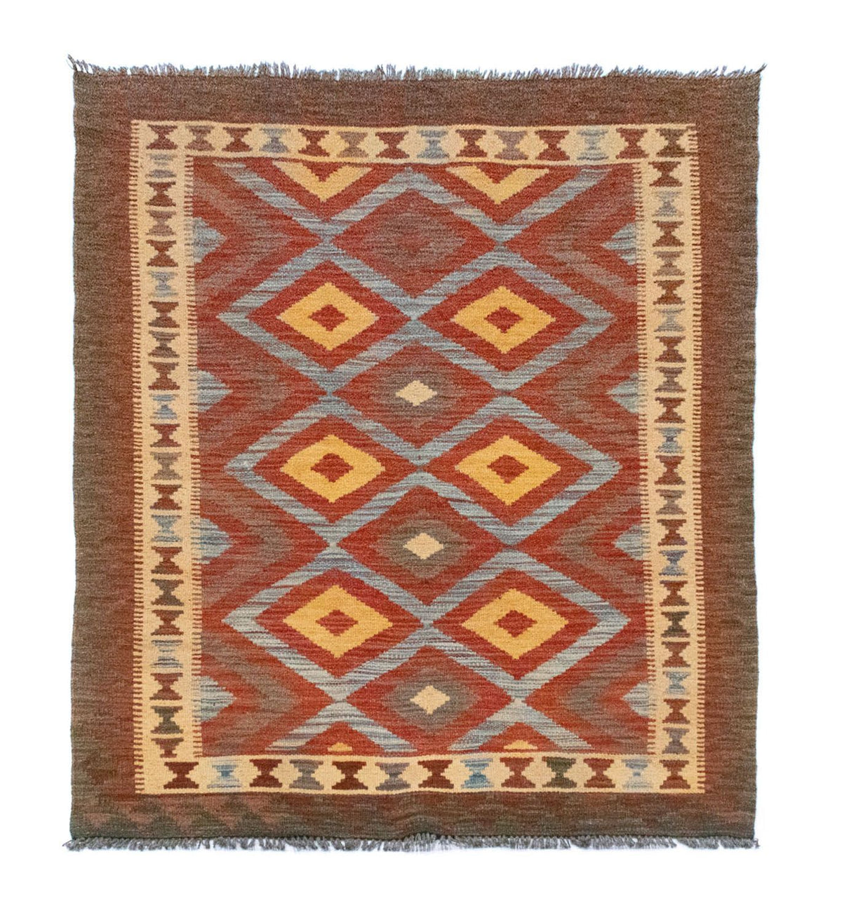 Kelim Rug - Oriental - 161 x 107 cm - brown