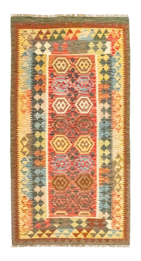 Runner Kelim Rug - Oriental - 197 x 100 cm - orange