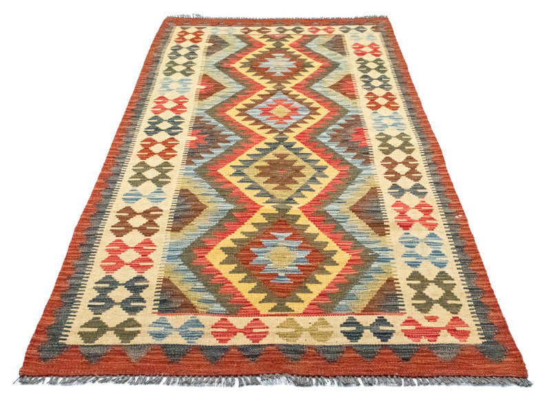Runner Kelim Rug - Oriental - 209 x 95 cm - beige