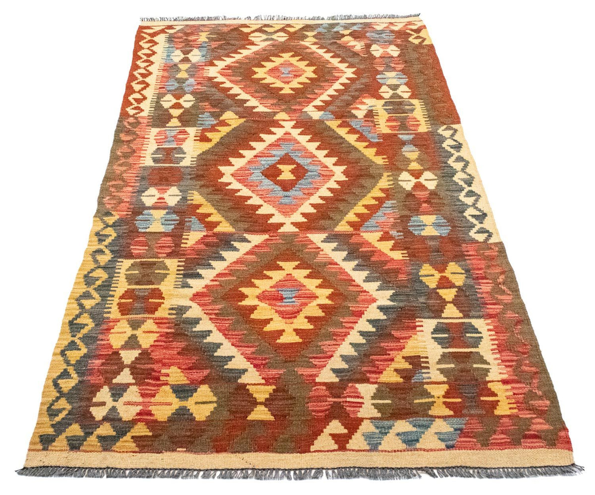 Runner Kelim Rug - Oriental - 192 x 104 cm - orange