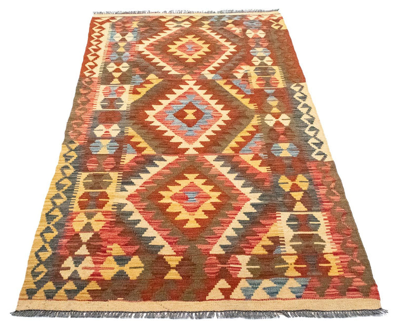 Runner Kelim Rug - Oriental - 192 x 104 cm - orange