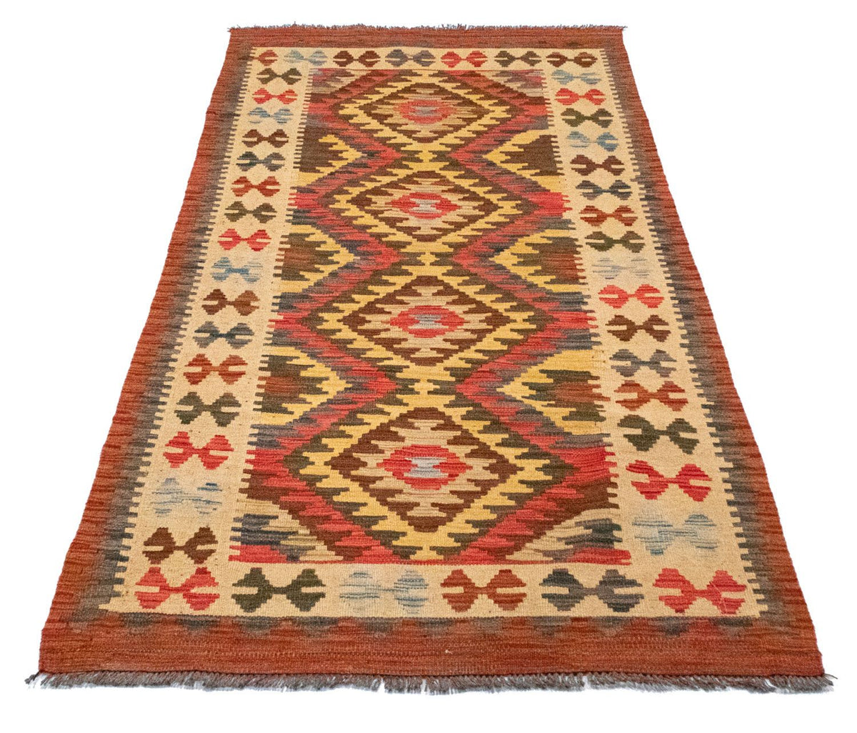 Runner Kelim Rug - Oriental - 204 x 97 cm - orange