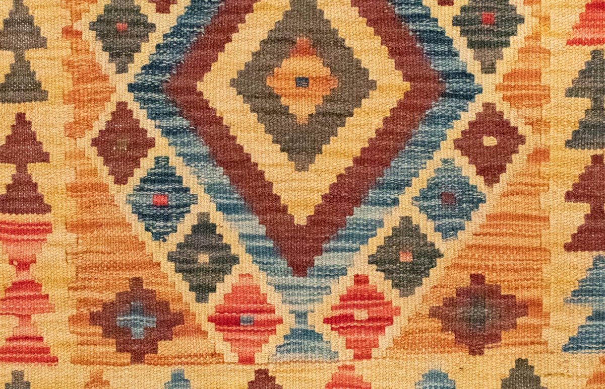 Kelim Rug - Oriental - 127 x 86 cm - yellow