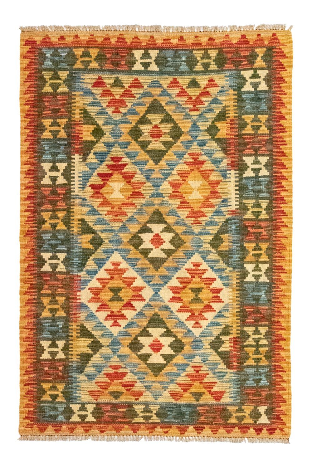 Kelim Rug - Oriental - 130 x 83 cm - orange