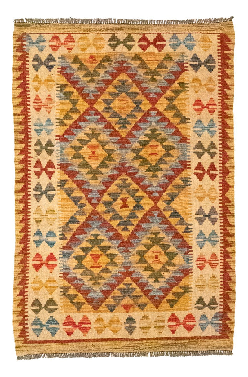 Kelim Rug - Oriental - 126 x 80 cm - orange