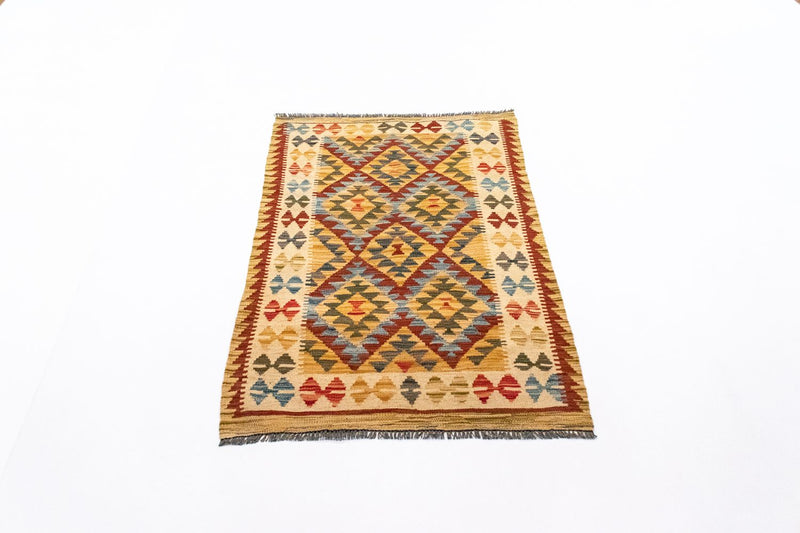 Kelim Rug - Oriental - 126 x 80 cm - orange