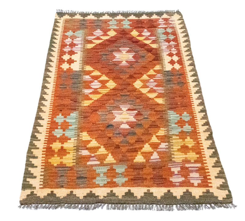 Kelim Rug - Oriental - 121 x 73 cm - orange