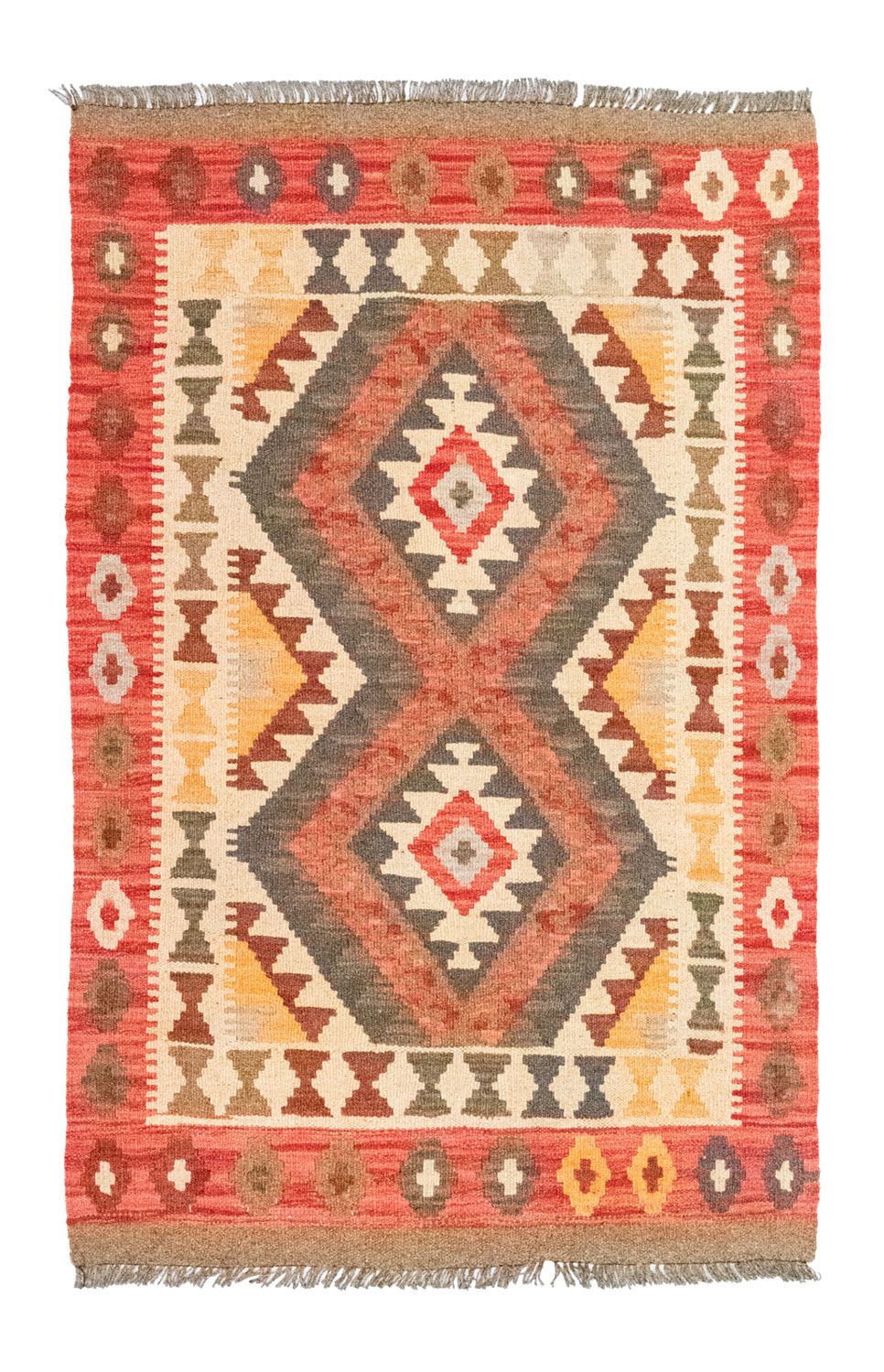 Kelim Rug - Oriental - 120 x 77 cm - orange