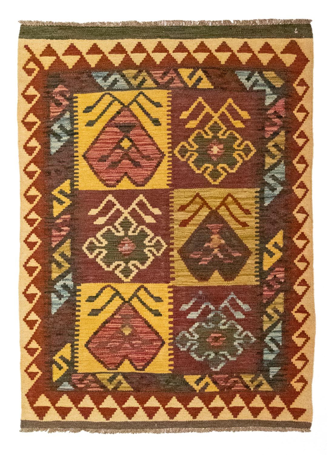 Kelim Rug - Oriental - 131 x 88 cm - brown