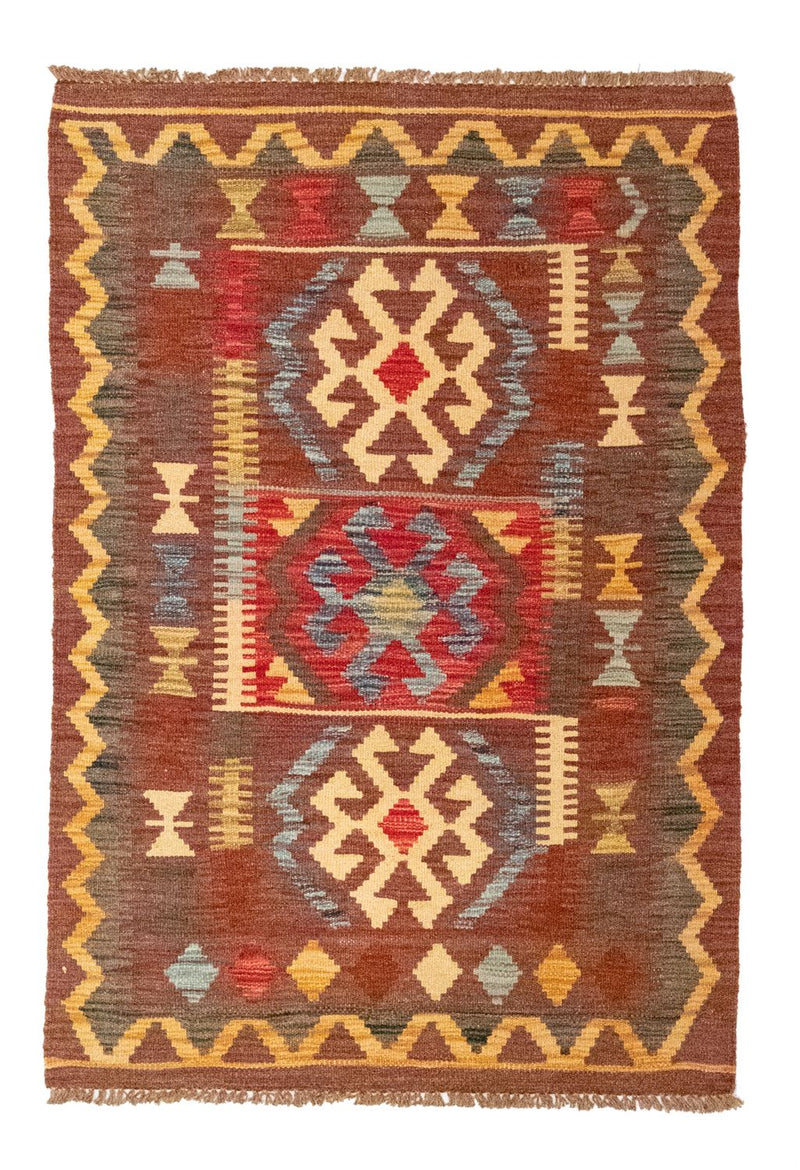 Kelim Rug - Oriental - 125 x 86 cm - brown