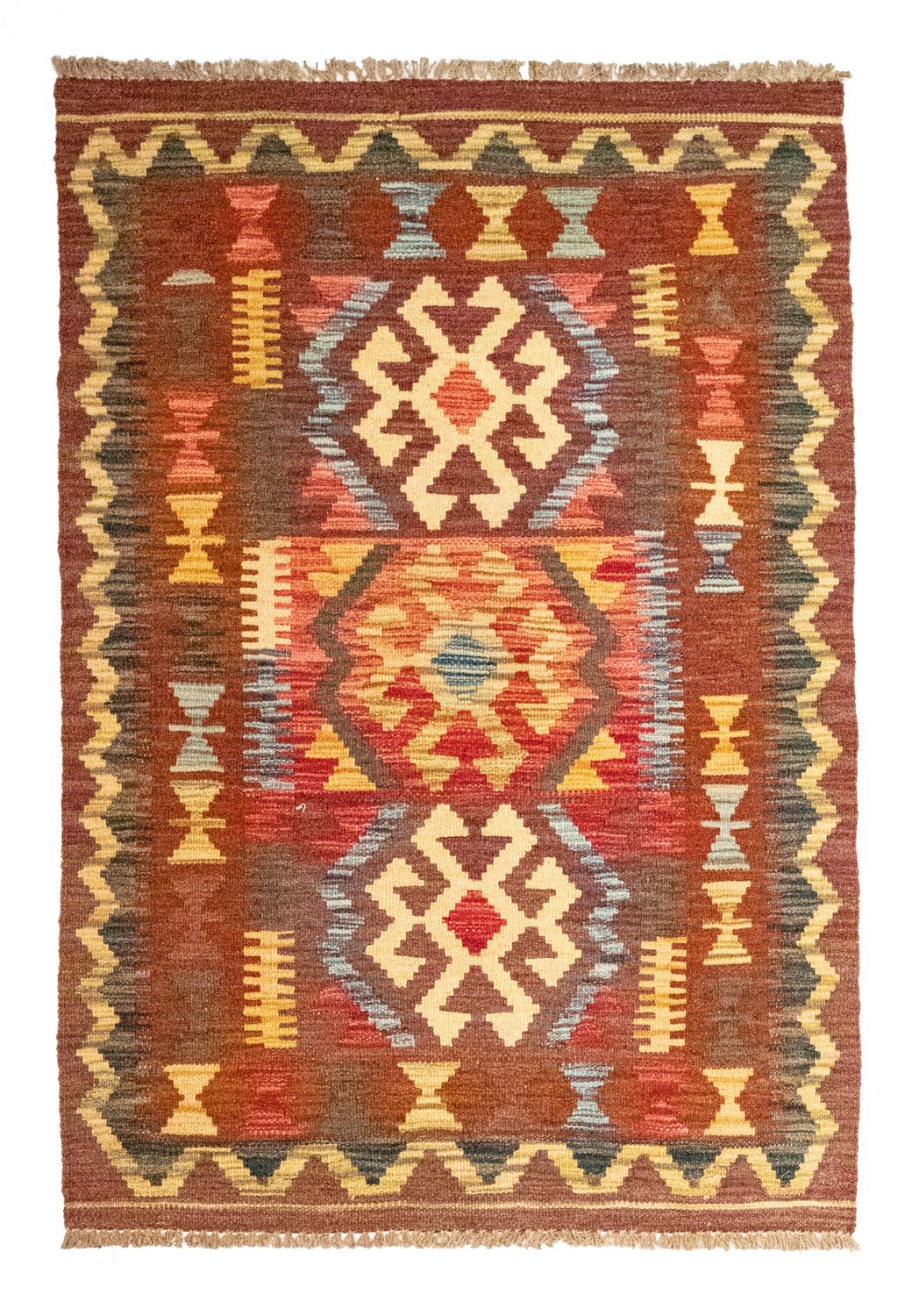 Kelim Rug - Oriental - 119 x 82 cm - brown