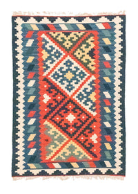 Kelim Rug - Oriental - 121 x 83 cm - blue