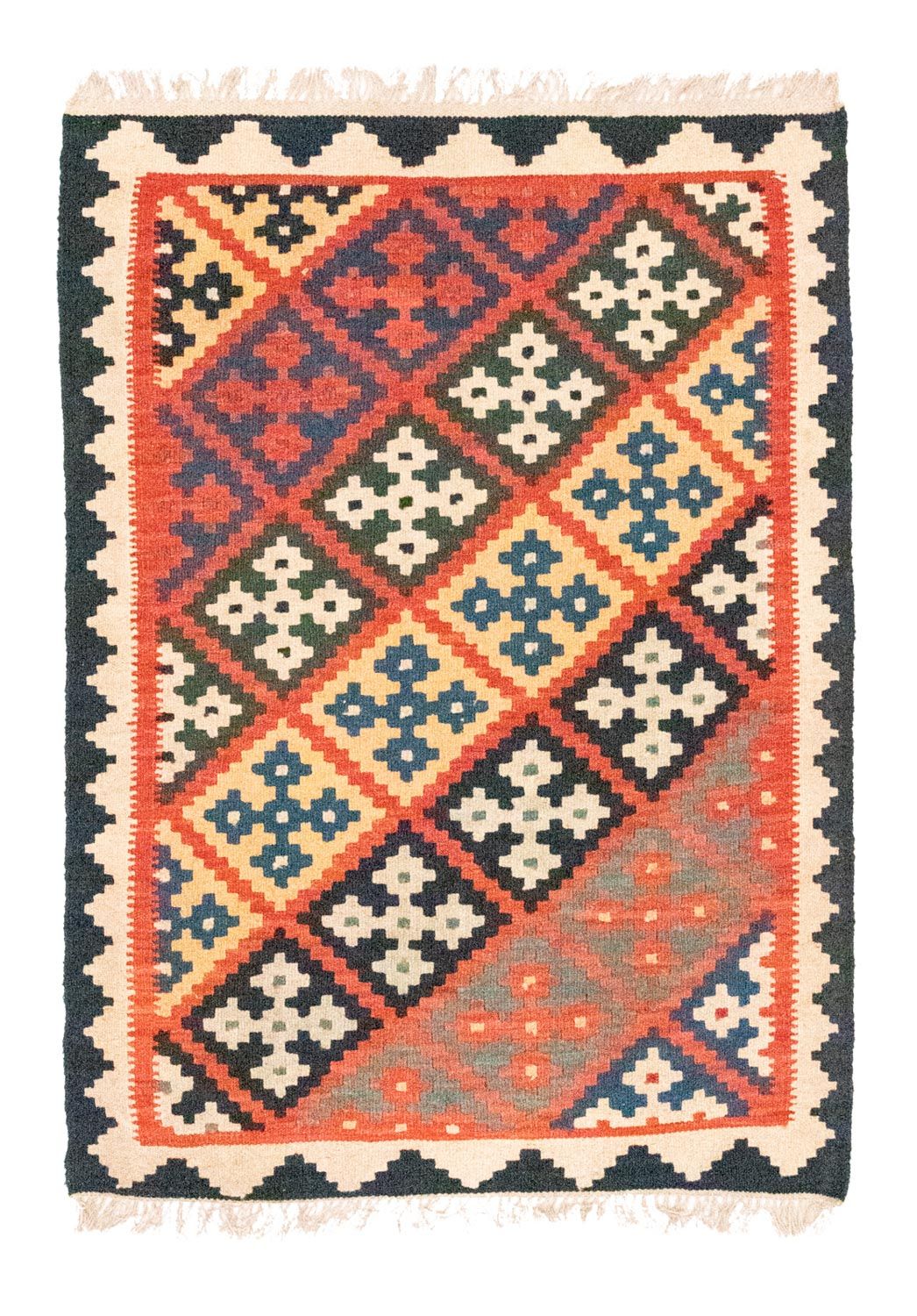 Kelim Rug - Oriental - 122 x 90 cm - orange