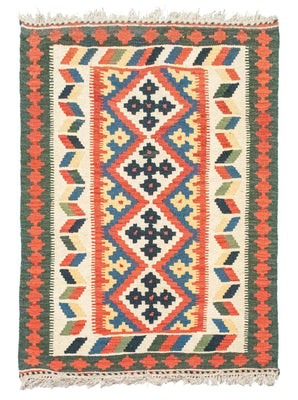 Kelim Rug - Oriental - 127 x 84 cm - orange