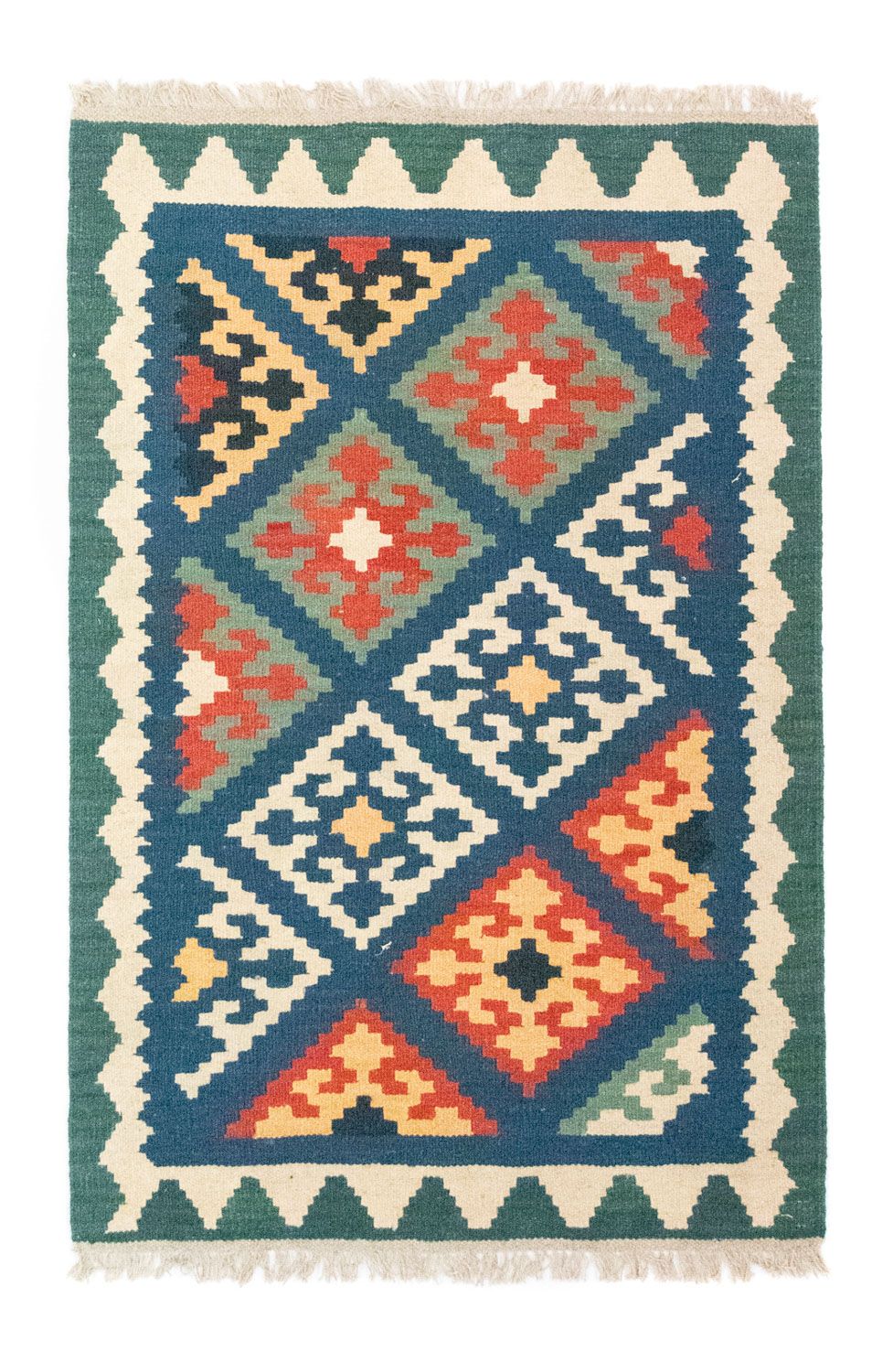 Kelim Rug - Oriental - 123 x 84 cm - blue