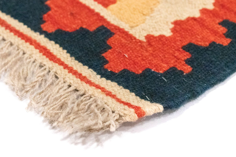 Kelim Rug - Oriental - 126 x 83 cm - blue