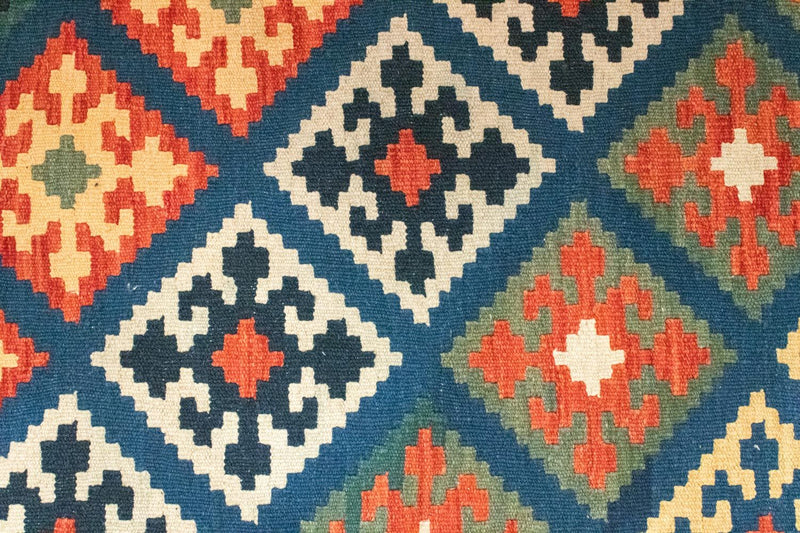 Kelim Rug - Oriental - 125 x 85 cm - blue