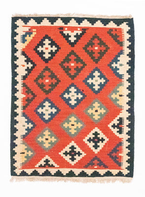 Kelim Rug - Oriental - 112 x 85 cm - orange