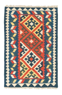 Kelim Rug - Oriental - 122 x 80 cm - orange