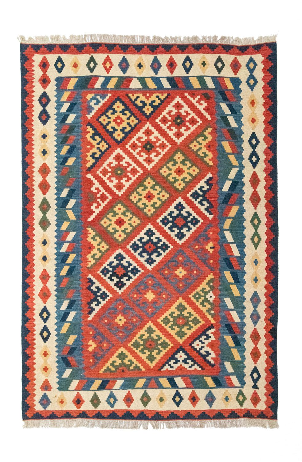 Kelim Rug - Oriental - 254 x 170 cm - red