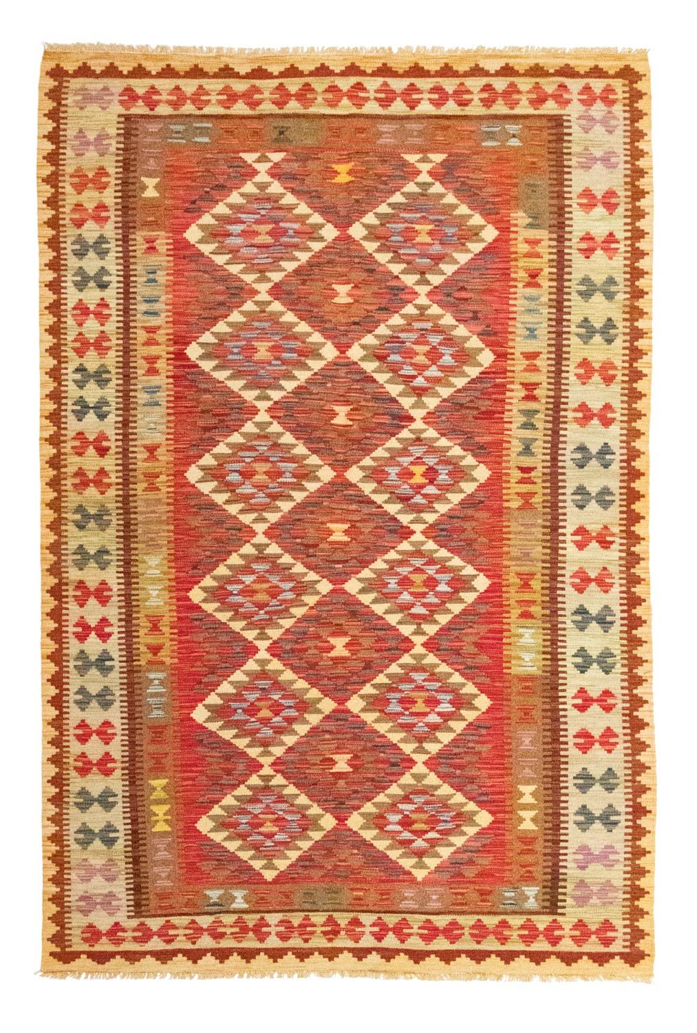 Kelim Rug - Oriental - 242 x 156 cm - orange