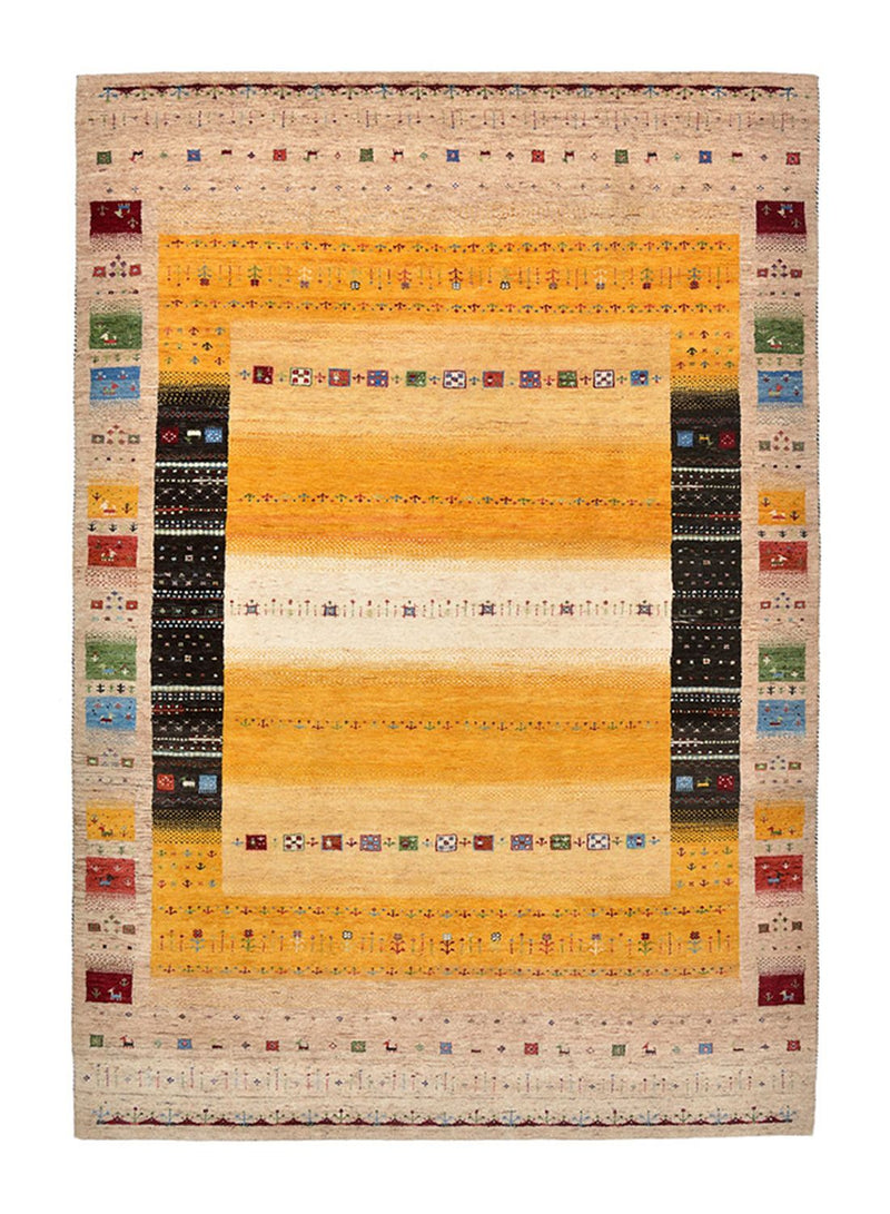Gabbeh Rug - Loribaft Indus - 245 x 173 cm - multicolored