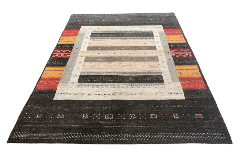 Gabbeh Rug - Loribaft Indus - 241 x 175 cm - multicolored