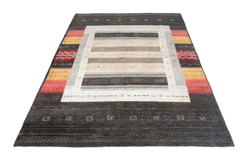 Gabbeh Rug - Loribaft Indus - 241 x 175 cm - multicolored
