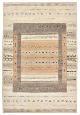 Gabbeh Rug - Loribaft Indus - 299 x 205 cm - dark beige