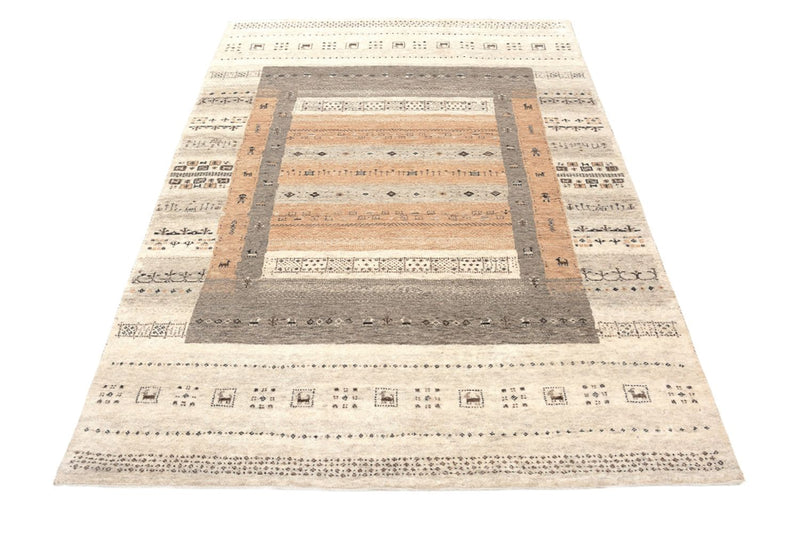 Gabbeh Rug - Loribaft Indus - 299 x 205 cm - dark beige