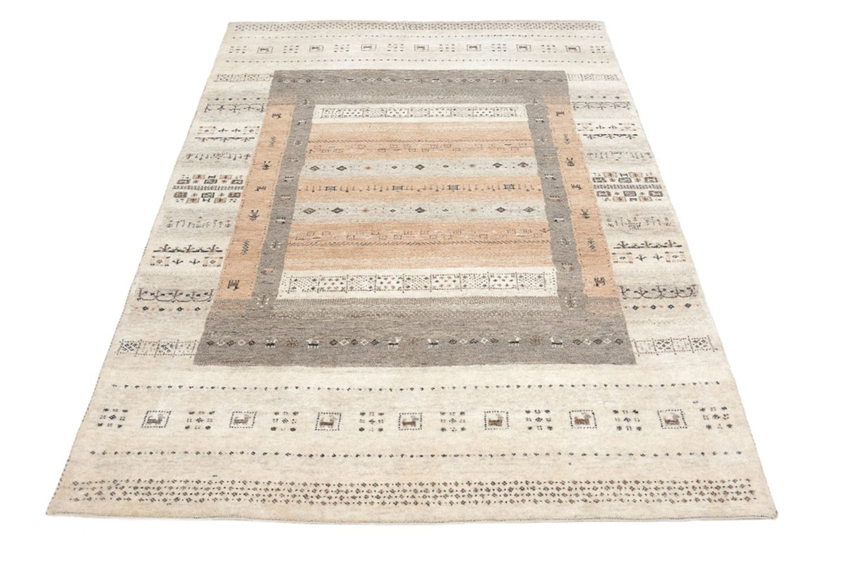 Gabbeh Rug - Loribaft Indus - 299 x 205 cm - dark beige