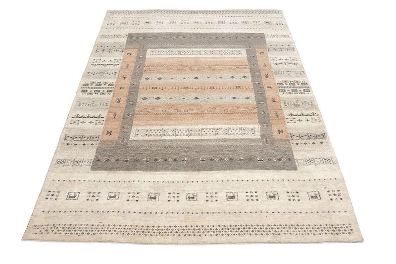 Gabbeh Rug - Loribaft Indus - 302 x 248 cm - dark beige
