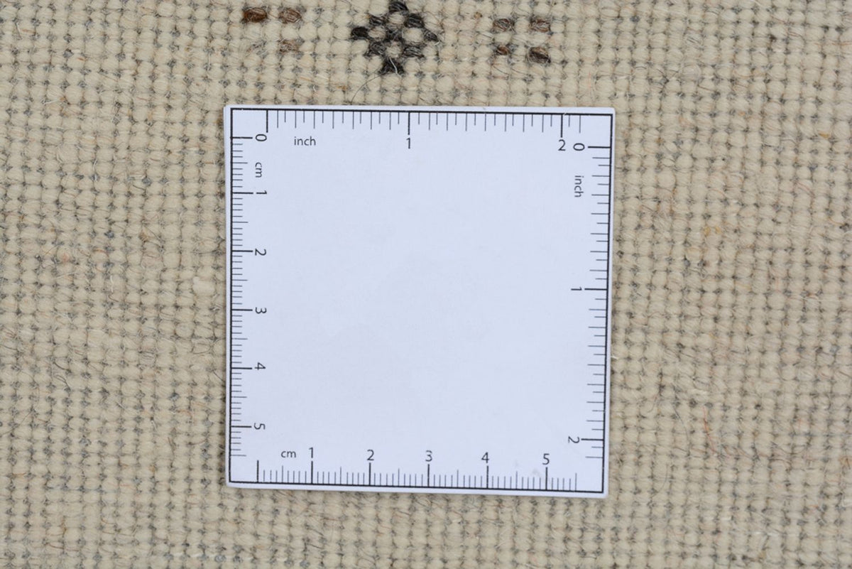 Gabbeh Rug - Loribaft Indus - 302 x 248 cm - dark beige