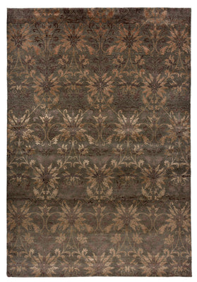 Designer Rug - 302 x 204 cm - dark brown