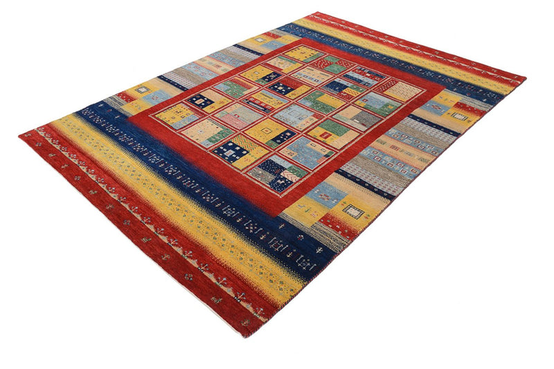 Gabbeh Rug - Loribaft Indus - 240 x 173 cm - multicolored