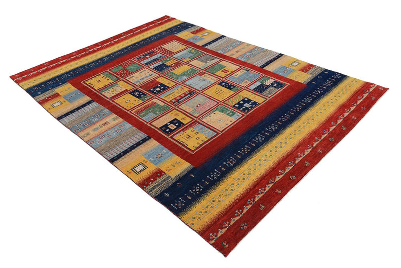 Gabbeh Rug - Loribaft Indus - 240 x 173 cm - multicolored