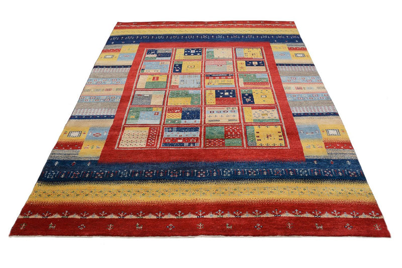 Gabbeh Rug - Loribaft Indus - 240 x 173 cm - multicolored