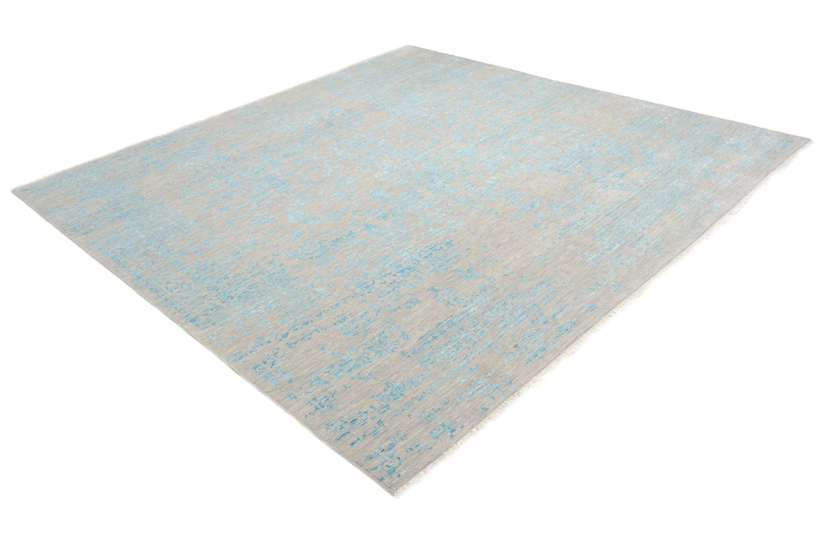 Designer Rug square  - 249 x 249 cm - light blue