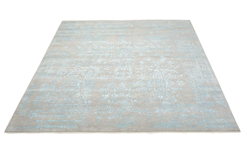 Designer Rug square  - 249 x 249 cm - light blue