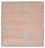 Designer Rug square  - 257 x 249 cm - orange