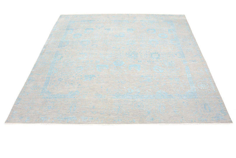 Designer Rug square  - 301 x 301 cm - light blue