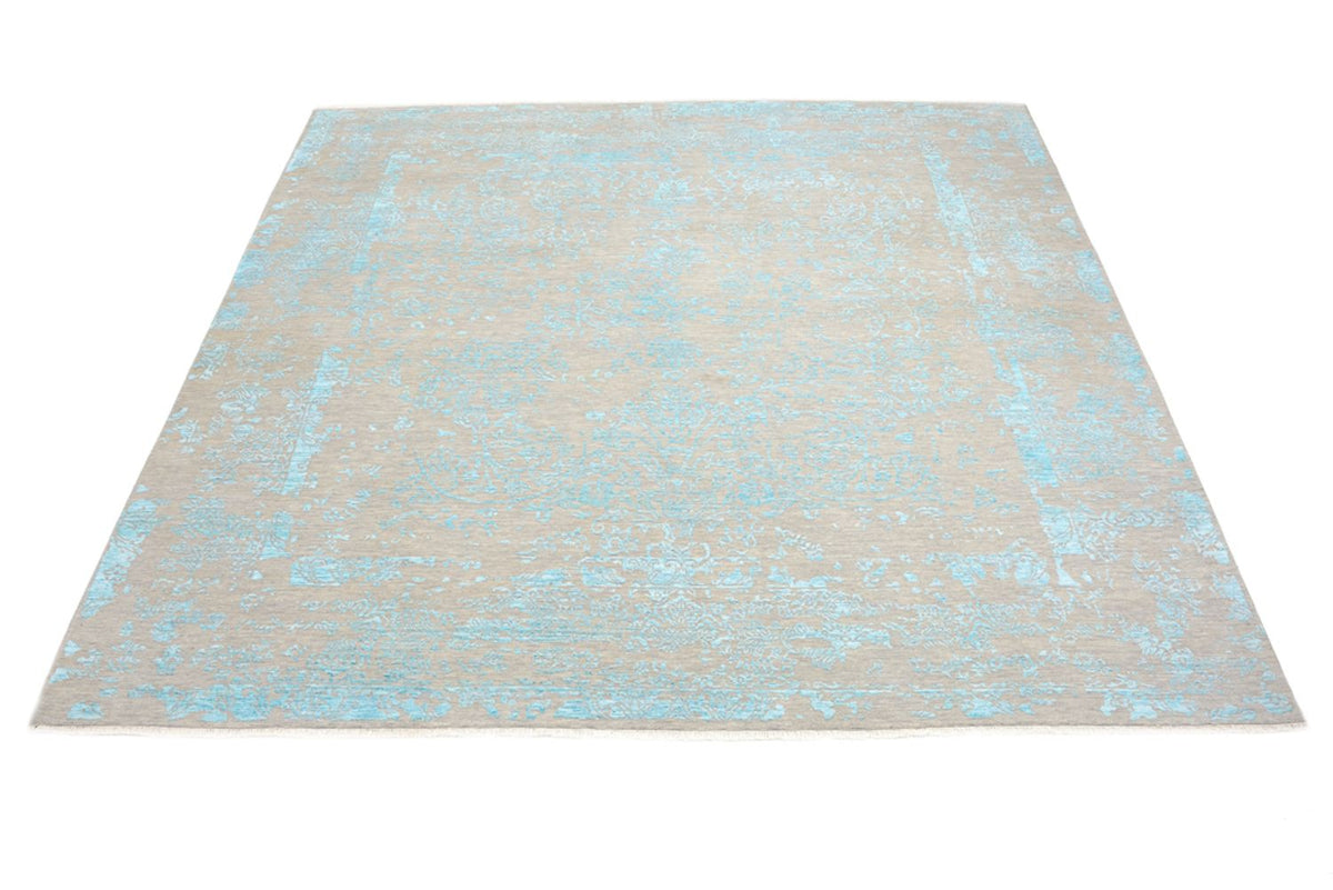 Designer Rug square  - 308 x 303 cm - light blue