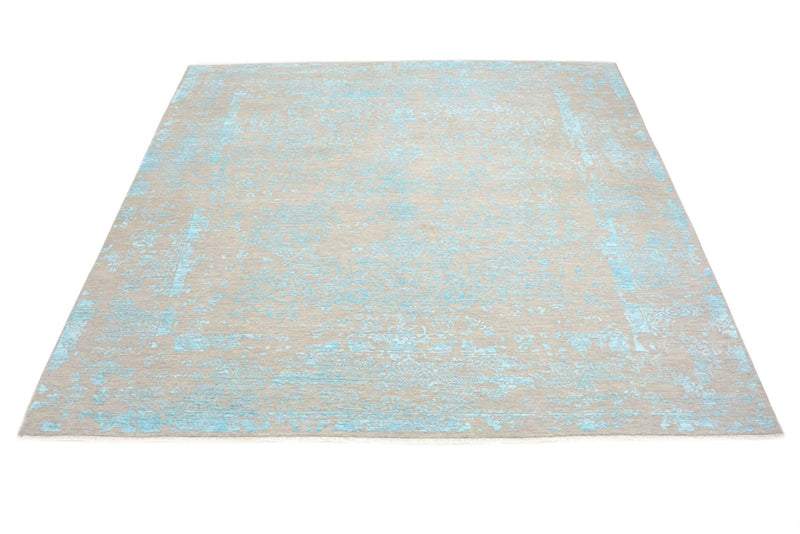 Designer Rug square  - 308 x 303 cm - light blue