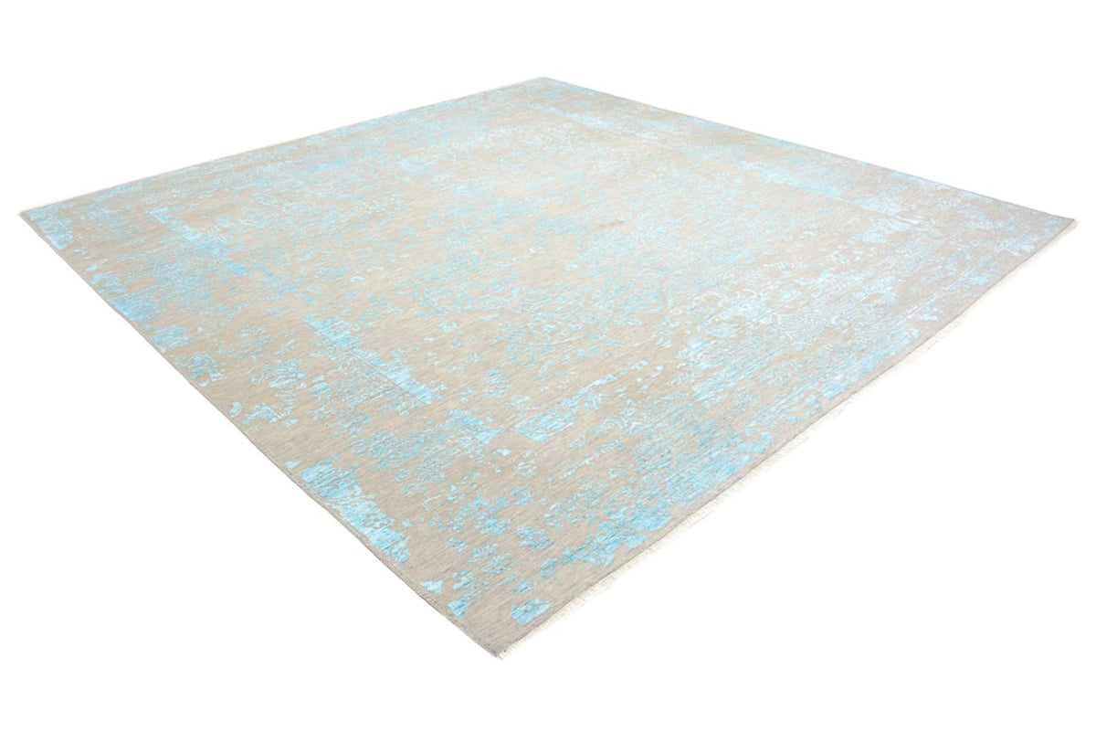 Designer Rug square  - 308 x 303 cm - light blue
