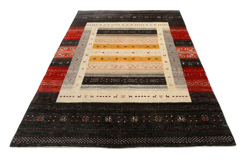 Gabbeh Rug - Loribaft Indus - 240 x 166 cm - multicolored
