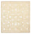 Oriental Rug square  - 206 x 205 cm - light beige