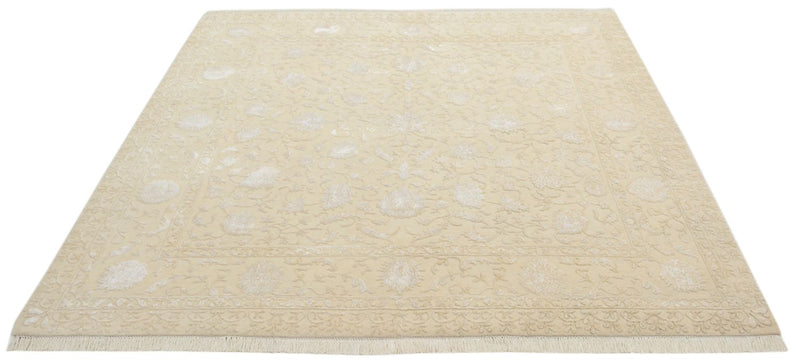 Oriental Rug square  - 206 x 205 cm - light beige