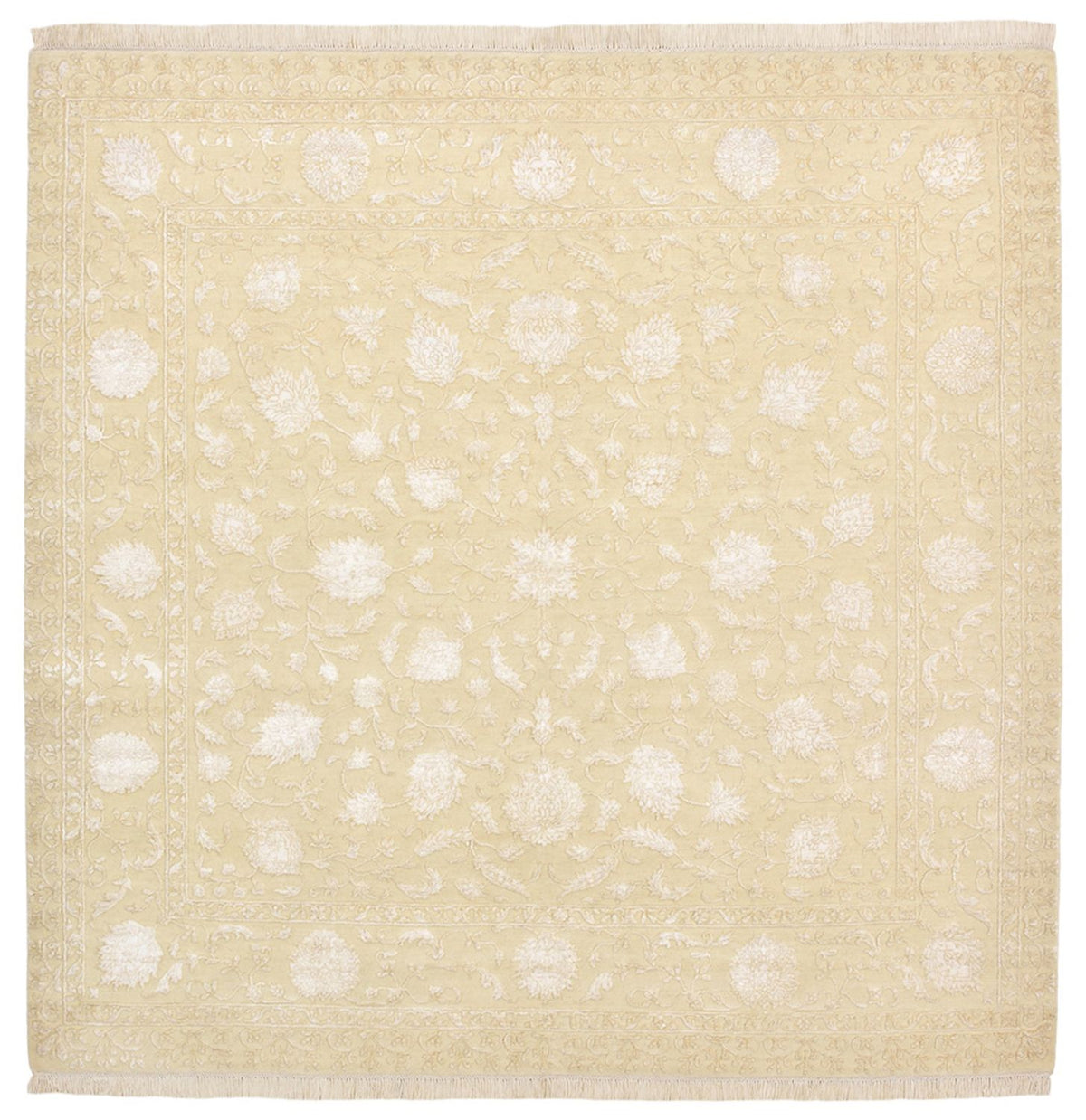 Oriental Rug square  - 204 x 202 cm - light beige